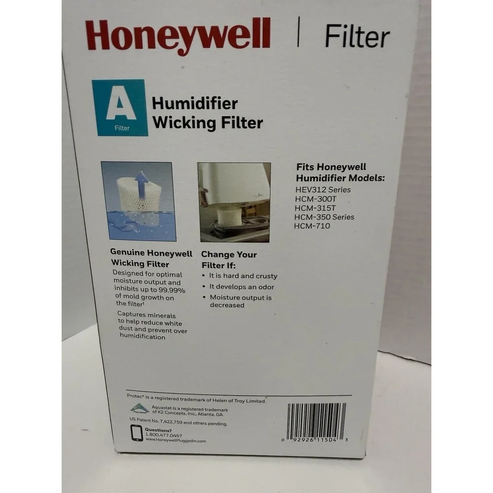 Honeywell HAC504 Series Humidifier Wicking  Replacement Filter A Antimicrobial